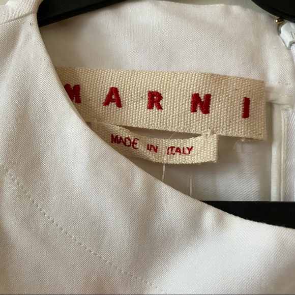 nwt MARNI white peplum top - Picture 6 of 8